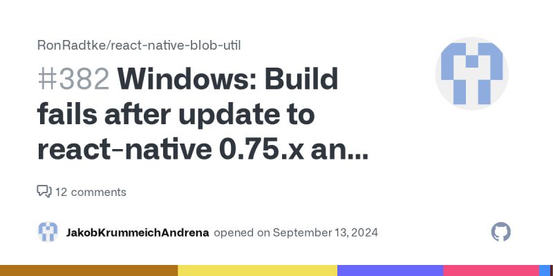 Not Able To Make Ios Android Builds Issue 198 Ronradtke React Native Blob Util Github - Beautiful 8K Nature Illustrations | Free Download
