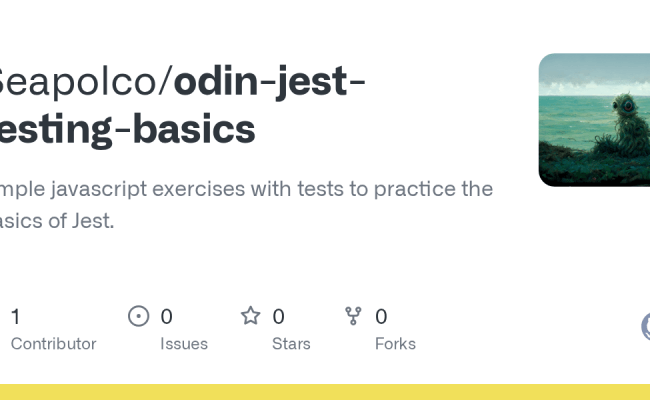 GitHub - Seapolco/odin-jest-testing-basics: Simple Javascript Exercises ...