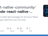 Github React Native Community Vscode React Native Directory Find And
