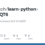 GitHub - Warapetch/learn-python-GUI-PyQT6: สอนเขียนโปรแกรมด้วยไพธอน GUI ...