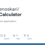 GitHub - Kaipainenoskari/pythonCalculator: Simple Calculator Application