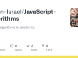Github Dylan Israel Javascript Algorithms Various Algorithms In