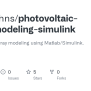 GitHub - Marcoshns/photovoltaic-array-modeling-simulink: Photovoltaic ...