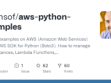 Aws Python Examples Awslambdahello Readme Md At Master Alfonsof Aws