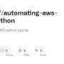 GitHub - Edrod77/automating-aws-with-python: Test Code For AWS Python ...