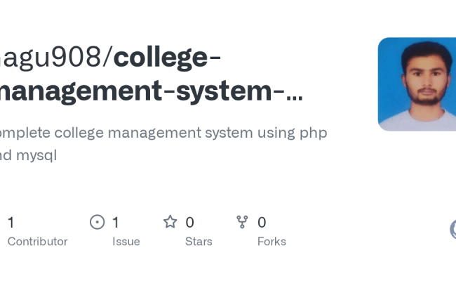 GitHub - Nagu908/college-management-system-using-php-and-mysql ...