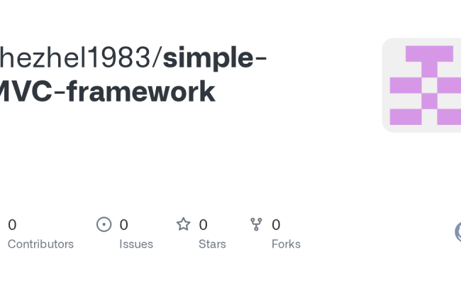 GitHub - Zhezhel1983/simple-MVC-framework