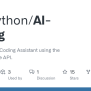 GitHub - 00-Python/AI-Debug: Project Aware Coding Assistant Using The ...