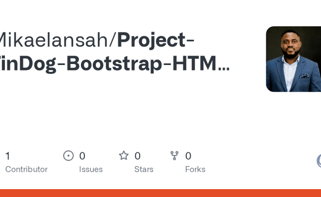 GitHub - Mikaelansah/Project-TinDog-Bootstrap-HTML-CSS-JavaScript