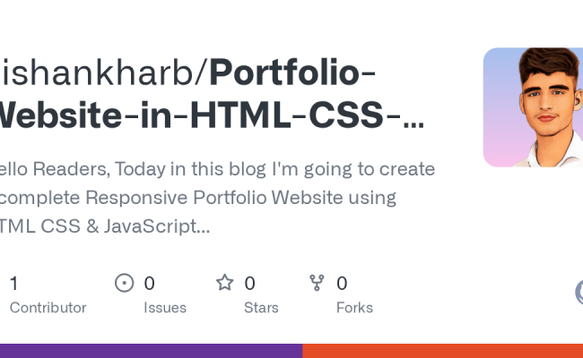 GitHub - Kishankharb/Portfolio-Website-in-HTML-CSS-JavaScript-Free ...