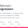 GitHub - Omair-Rahman/LinearRegression: Linear Regression Code Using ...