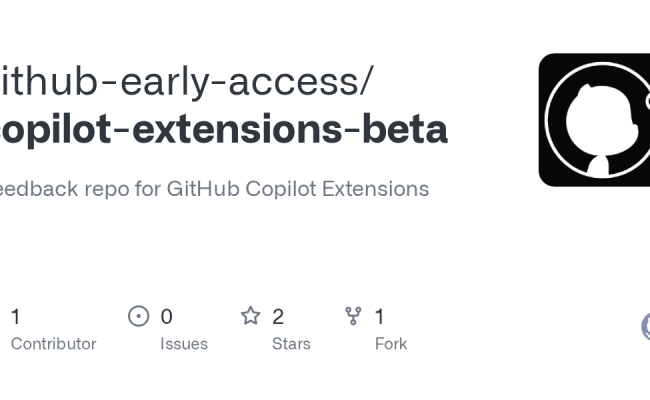 GitHub - Github-early-access/copilot-extensions-beta: Feedback Repo For GitHub Copilot Extensions