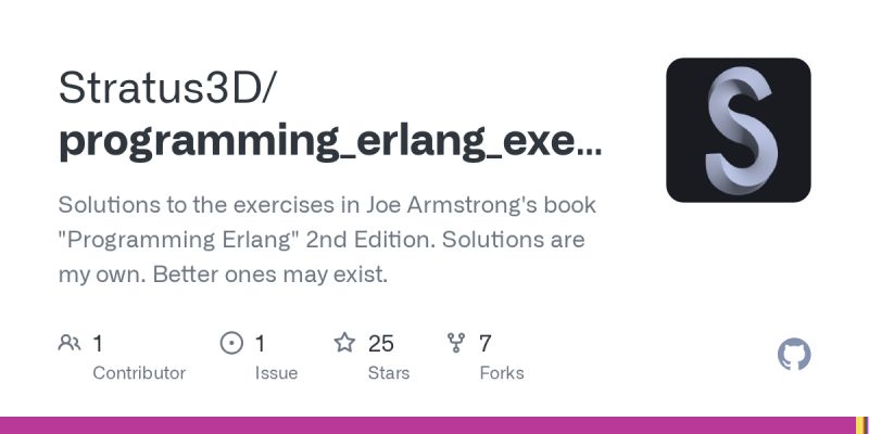 Github Stratus3d Programming Erlang Exercises Solutions To The - Modern Colorful Design - 4K