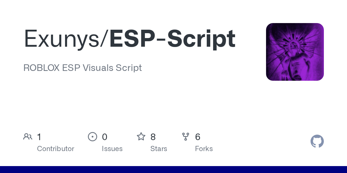 GitHub Exunys ESP Script ROBLOX ESP Visuals Script ESP Script