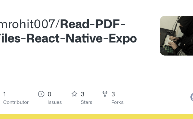GitHub - Imrohit007/Read-PDF-Files-React-Native-Expo