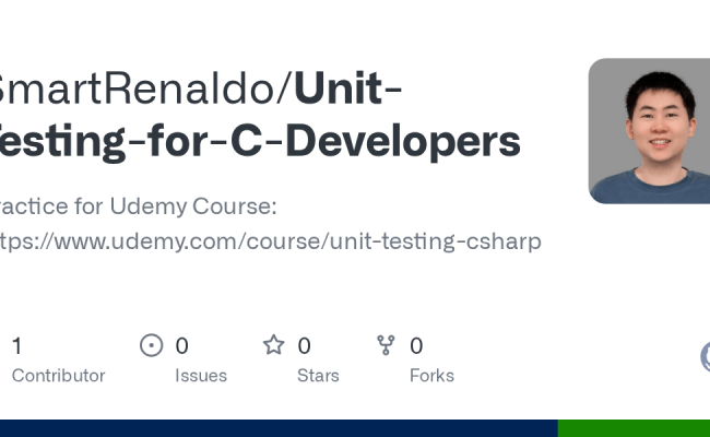 GitHub - SmartRenaldo/Unit-Testing-for-C-Developers: Practice For Udemy ...