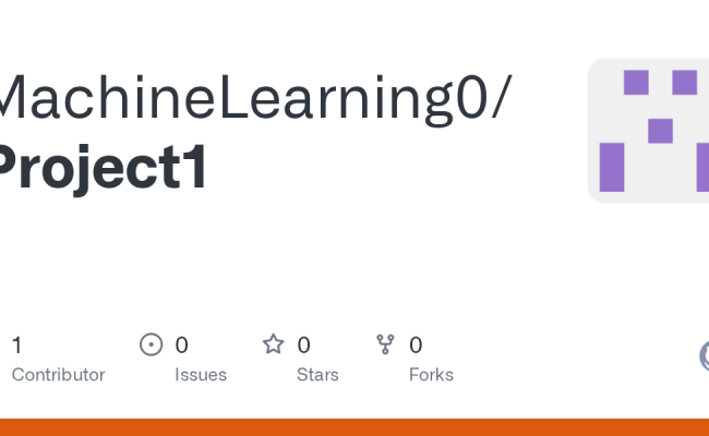 GitHub - MachineLearning0/Project1