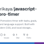 GitHub - Sinansarikaya/JavaScript-Pomodoro-Timer: JavaScript Pomodoro Timer