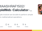 Github Mariaashraf1502 Simpleweb Calculator Using Html Css Javascript