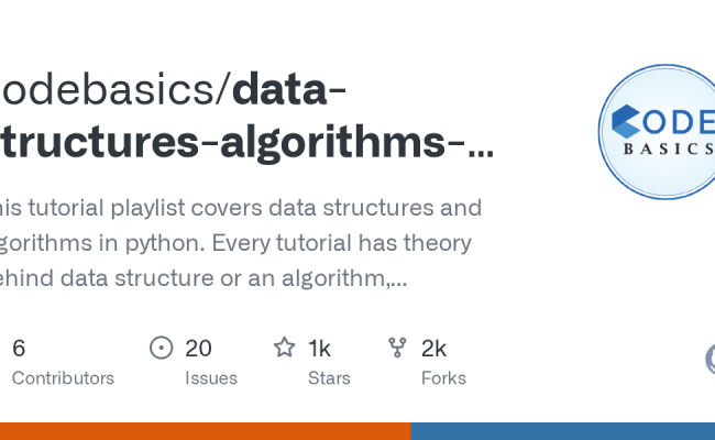 GitHub - Codebasics/data-structures-algorithms-python: This Tutorial ...