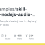 GitHub - Alexa-samples/skill-sample-nodejs-audio-player: An Alexa Skill ...