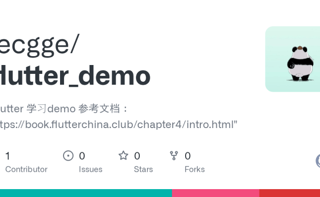 GitHub - Lecgge/flutter_demo: 