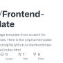 GitHub - Amjal/Frontend-Template: I Built A Web-page Template From ...