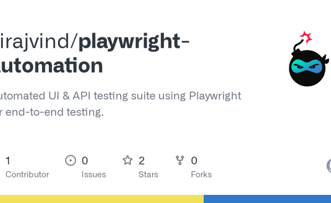GitHub - Sirajvind/playwright-automation: Automated UI & API Testing ...