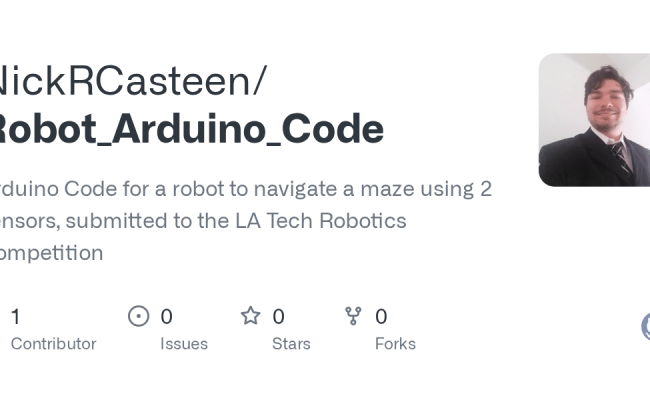 GitHub - NickRCasteen/Robot_Arduino_Code: Arduino Code For A Robot To ...