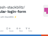 Github Ramesh Stackblitz Angular Login Form Created With Stackblitz вљўпёџ