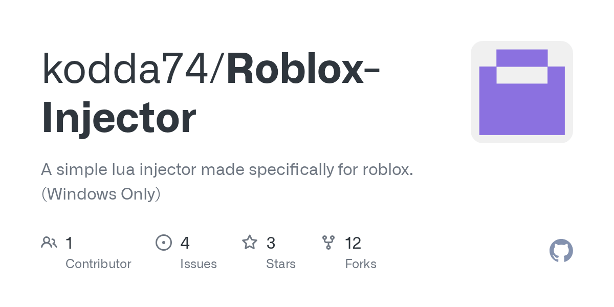 Roblox Injector README Md At Master Kodda74 Roblox Injector GitHub Roblox Injector