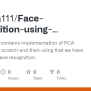 GitHub - Hsahuja111/Face-Recognition-using-Principal-Component-Analysis ...