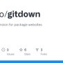 GitHub - Rstudio/gitdown: Blogdown Extension For Package Websites
