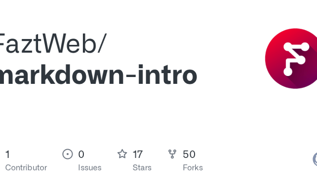 GitHub - FaztWeb/markdown-intro