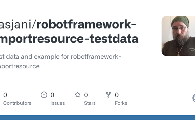 GitHub - Rasjani/robotframework-importresource-testdata: Test Data And ...