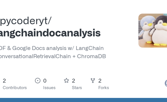 GitHub - Spycoderyt/langchaindocanalysis: PDF & Google Docs Analysis W ...