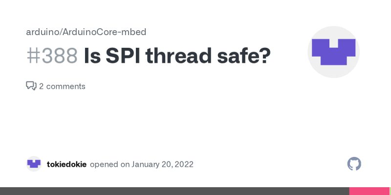 Is Spi Thread Safe Issue 388 Arduino Arduinocore Mbed Github - Classic Abstract Illustration - High Resolution