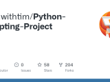 Github Techwithtim Python Scripting Project