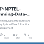 GitHub - CGreenP/NPTEL-Programming-Data-Structures-and-Algorithms-using ...