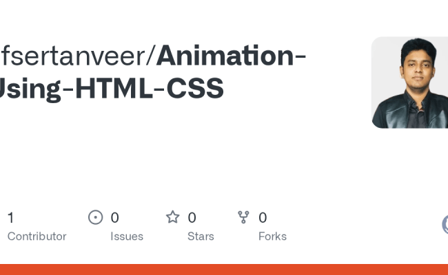 GitHub - Afsertanveer/Animation-Using-HTML-CSS