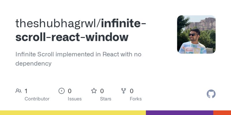 Github Theshubhagrwl Infinite Scroll React Window Infinite Scroll Implemented In React With - Mobile Vintage Designs for Desktop