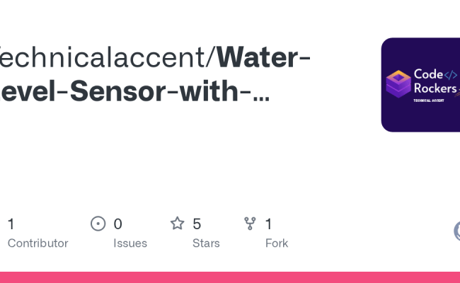 GitHub - Technicalaccent/Water-Level-Sensor-with-Arduino