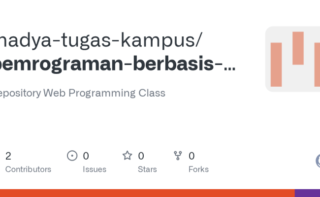 GitHub - Madya-tugas-kampus/pemrograman-berbasis-web: Repository Web ...