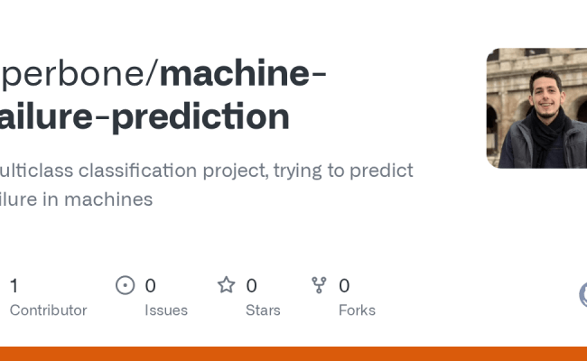 GitHub - Gperbone/machine-failure-prediction: Multiclass Classification ...