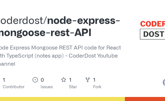 GitHub - Coderdost/node-express-mongoose-rest-API: Node Express ...
