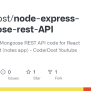 GitHub - Coderdost/node-express-mongoose-rest-API: Node Express ...