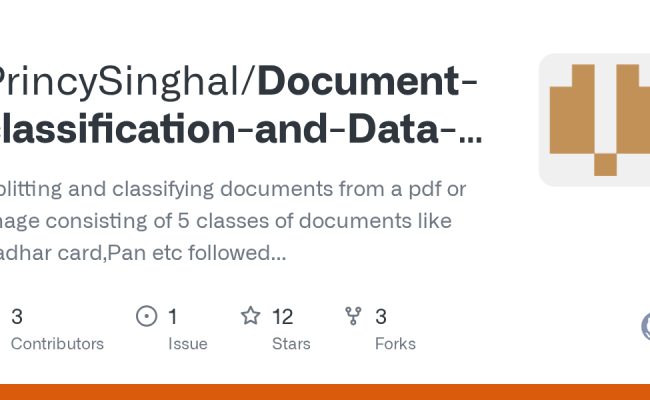 GitHub - PrincySinghal/Document-classification-and-Data-extraction ...