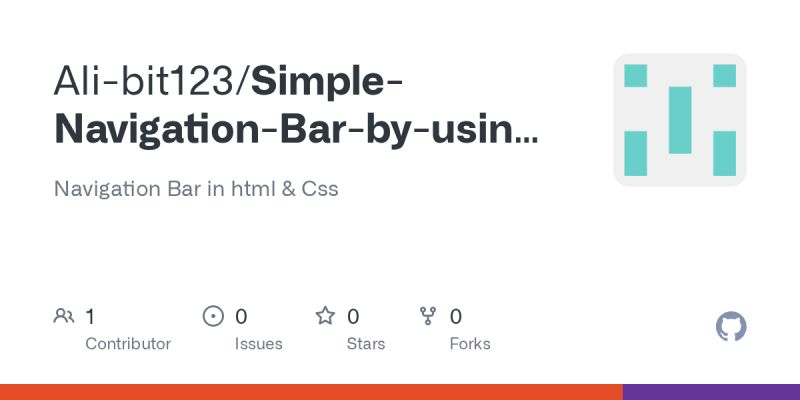 Github Devsujay19 A Html And Css Navigation Bar A Simple Navigation Bar - Premium Colorful Pattern - HD
