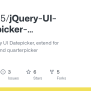 GitHub - Fairy0815/jQuery-UI-Monthpicker-Quarterpicker: Basic On JQuery UI Datepicker, Extend ...