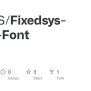 GitHub - NEX-S/Fixedsys-Nerd-Font
